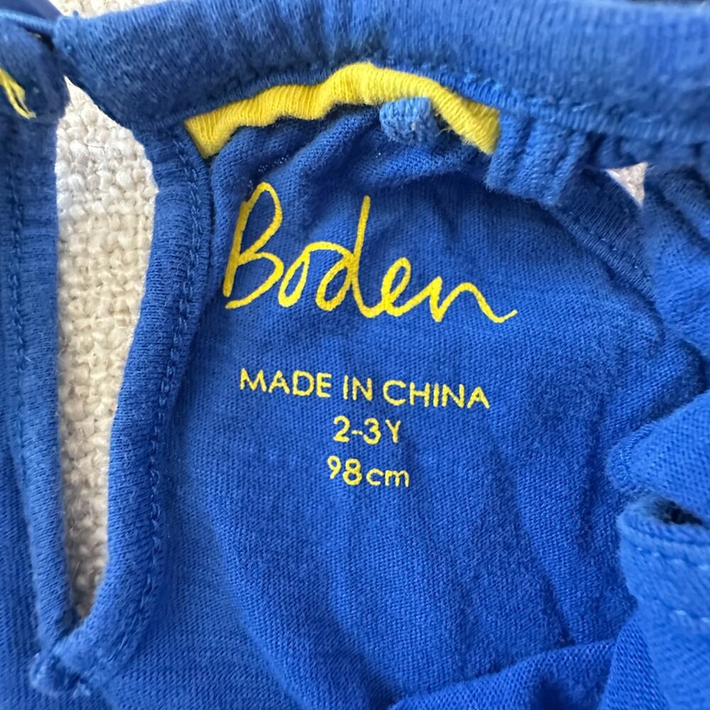 Mini Boden Blue Collared Tank GUC 2/3 - Picture 4 of 6